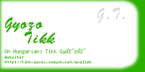 gyozo tikk business card